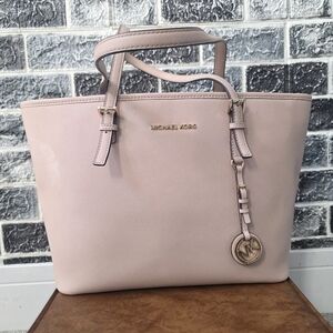 Michael Kors Women's Leather Pink Tote Bag